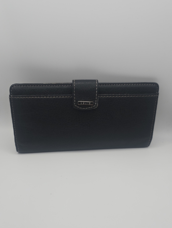 Relic Handbags - Relic Black Leather Trifold Wallet W Contrast Stitching/Silver Hardware (EUC)🖤